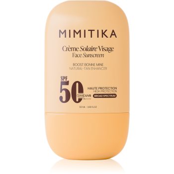 Mimitika Sun Face Sunscreen SPF50 crema protectoare pentru fata pentru intensificarea bronzului